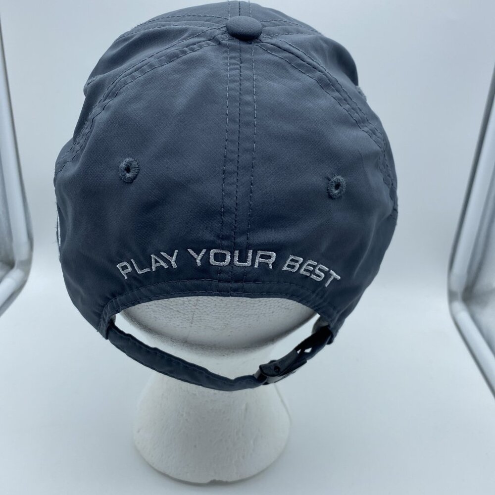Ping Gray Hat Cap Strap-Back Polyester Spandex - image 5